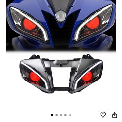 KT Headlight Assembly YZF R6 2006-2007 Red Demon Eye