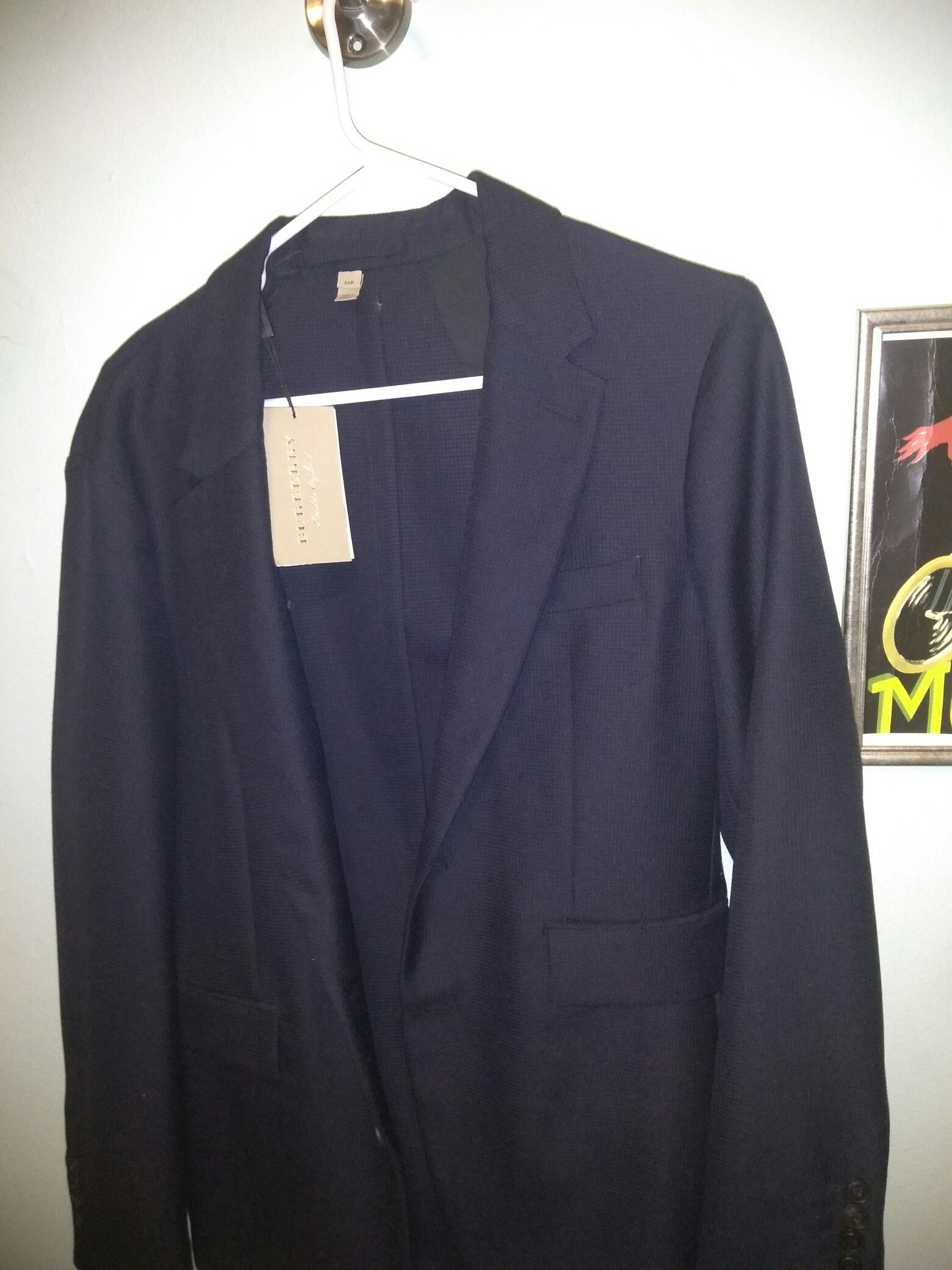 Burberry sport coat.size 40 says size 50,European size.