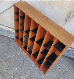 Industrial Metal and Wood Wall Shelf