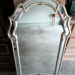 Vintage mirror, 44in L, 26in W, 2in deep, $25 