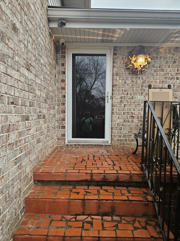 Glass Storm Door Heavy Duty glass.