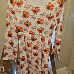Thanksgiving Turkey Dress Size 8/9