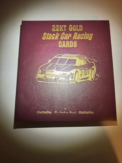 22 kt Gold Stock Car Racing Cards