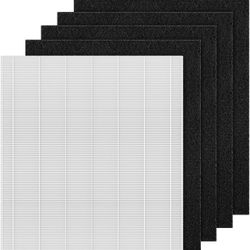 D480 Replacement Filter D4 Compatible with Winix D480 Air Purifier Part No. 1-00, Includes 1 H13 Grade True HEPA and 4 Activated Carbon Filter