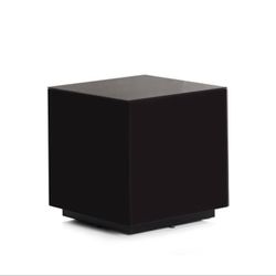 Black Glass End Table