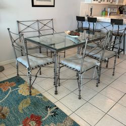 Glass Top Dining Room Table