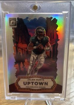 Jalen Hurts Donruss Optic Uptown Holo