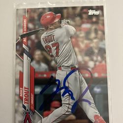 Topps Mike Trout Autograph 