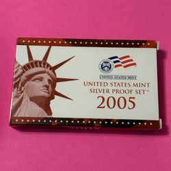 2005 United States Mint Silver Proof Set