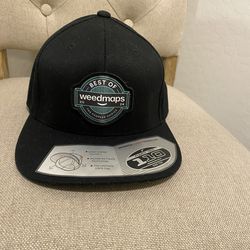 Best of Weedmaps 2024 Flexfit 110 Snapback Hat – Black – Like New