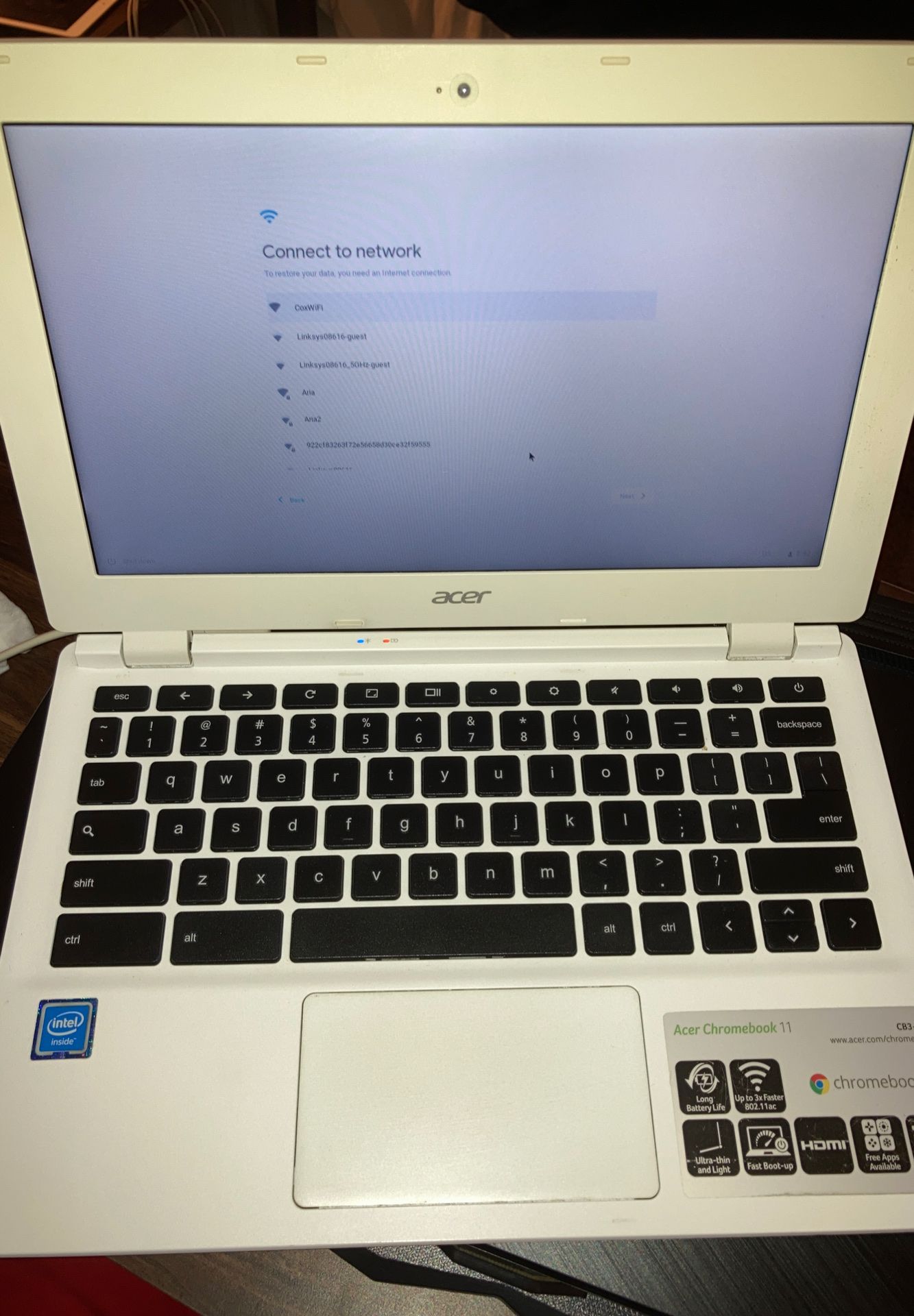 Aced ChromeBook 11 laptop