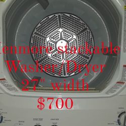 Combo Lavadora Y Secadora Kenmore Stackable Washer-Dryer 