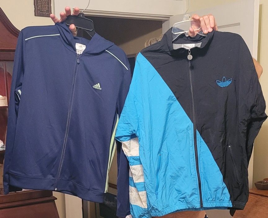 2 Adidas Track/Warm Up Jackets ($15 Sep)