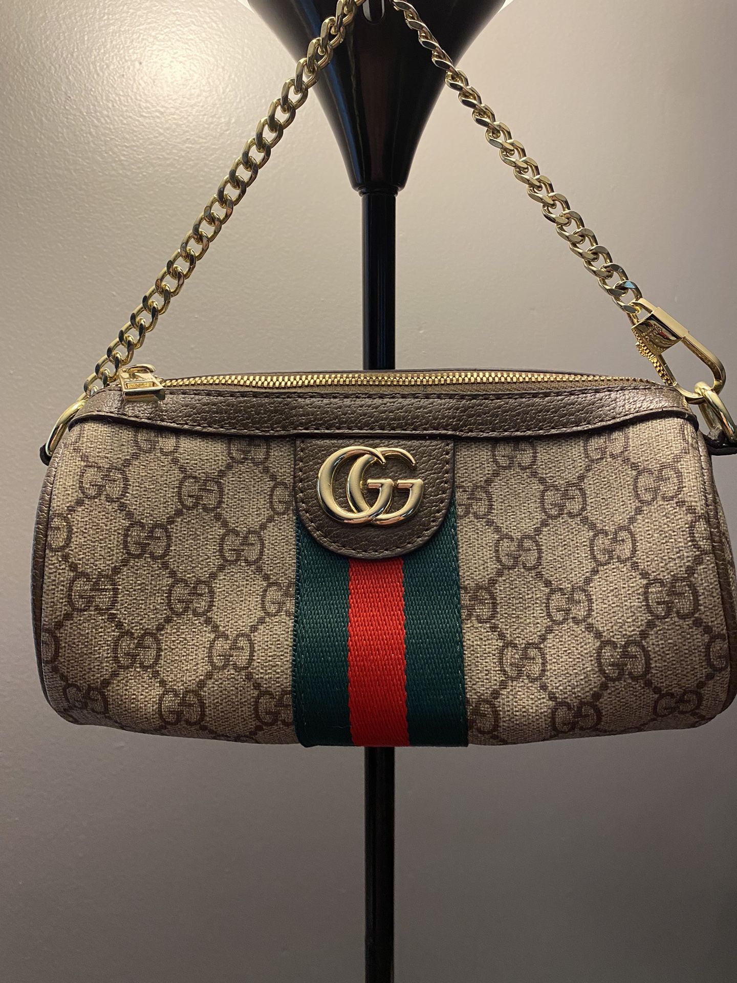 Ophidia Chain Pouch GG Coated Canvas