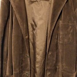 Roundtree & Yorke 2x brown suede jacket
