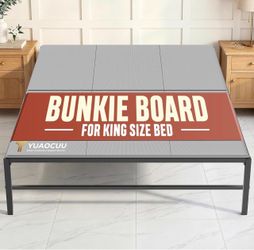 Bunkie Board King Size 76x80" 10mm Mattress Support - Heavy Duty Anti-Sag Breathable, noise minimizing, moisture resistant, non-slip, low profile, for