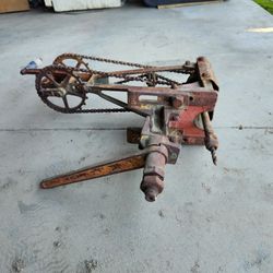 Vintage Railroad Track Drill (Chain Driven)