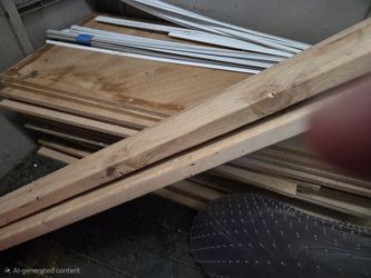 Stack of particle board