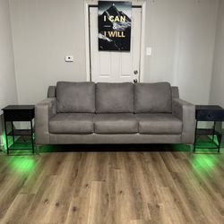Sofa - Couch  2 LED Side Tables ✨