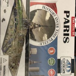 4D Cityscape Paris Time Puzzle