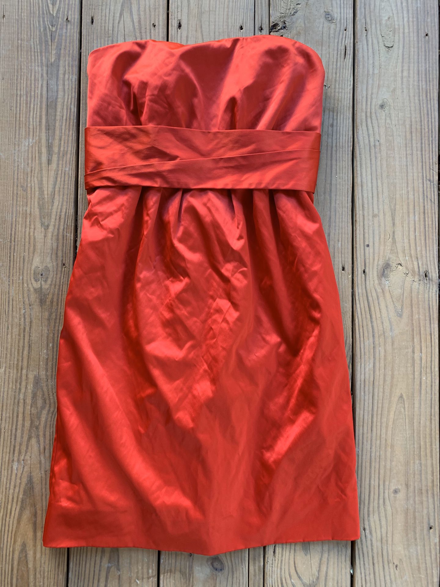 Women’s cherry Red 🍒 size 10 prom/homecoming/bridesmaid dress . Sassy and sweet strapless NEW York & Co