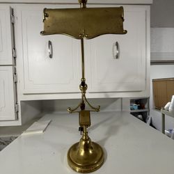 Vintage Solid Brass Desk Lamp