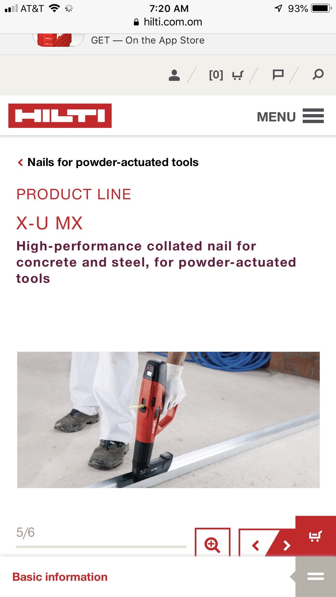 HIlti XU 27 MX direct fastening / 100 pc 1”27 boxes available for