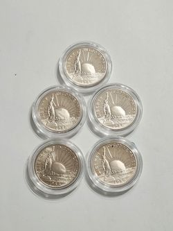 5 - 1986 U.S Liberty Proof Half Dollar Coins