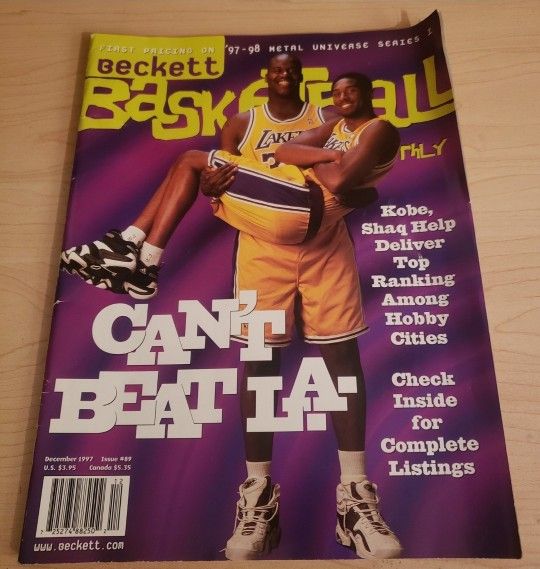 '97-'98 Basketball Beckett Kobe & Shaq