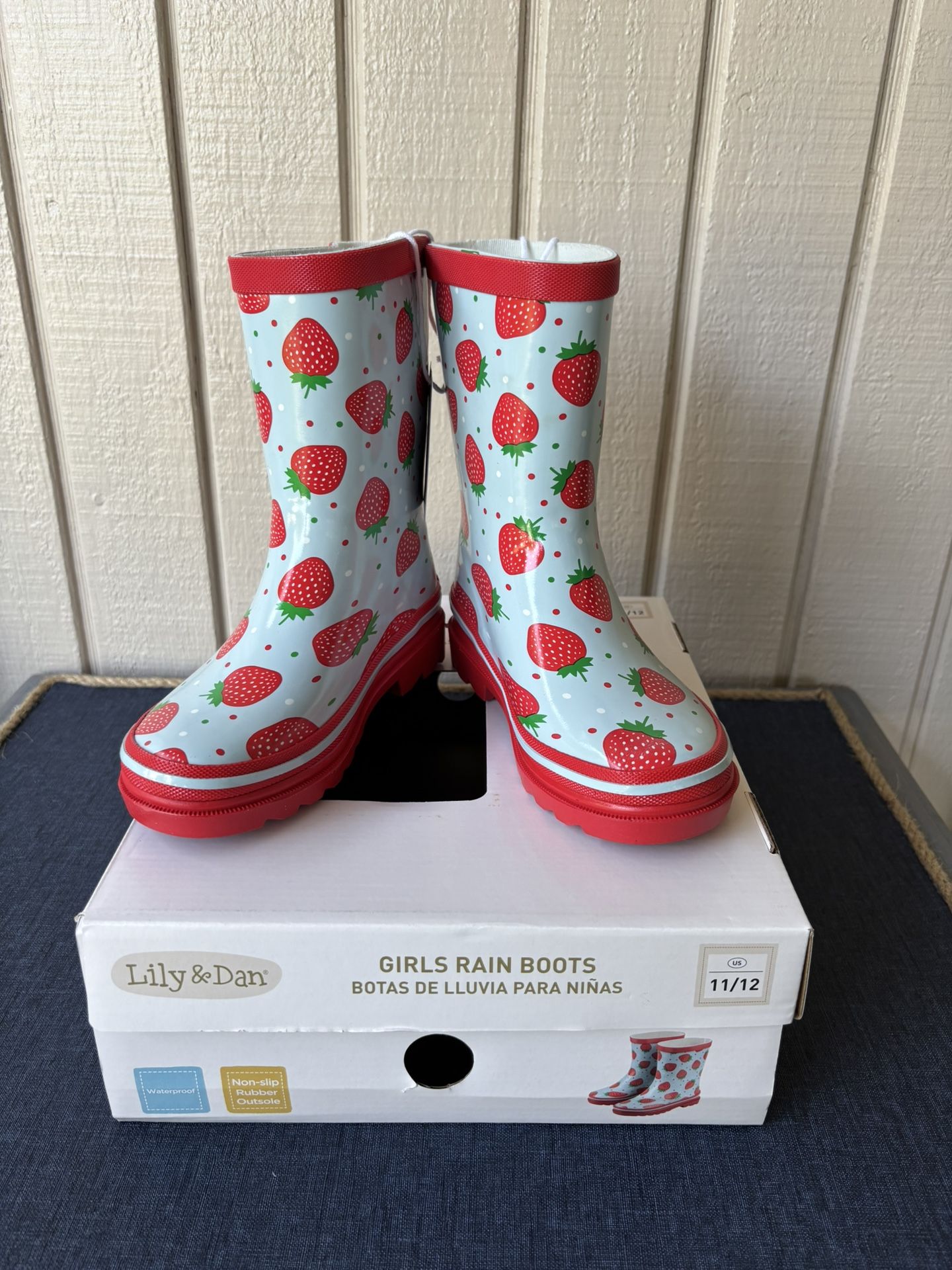 Girls Size 11/12 Rain Boots
