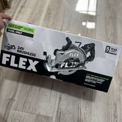 Brand new flex Rear Handle 24-volt 7-1/4-in Brushless Cordless Circular saw
