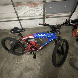 phatmoto gas-bike 32mph $550 or asking for a e-bike trade!!