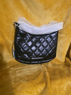 Black Quilted Purse New With Tags