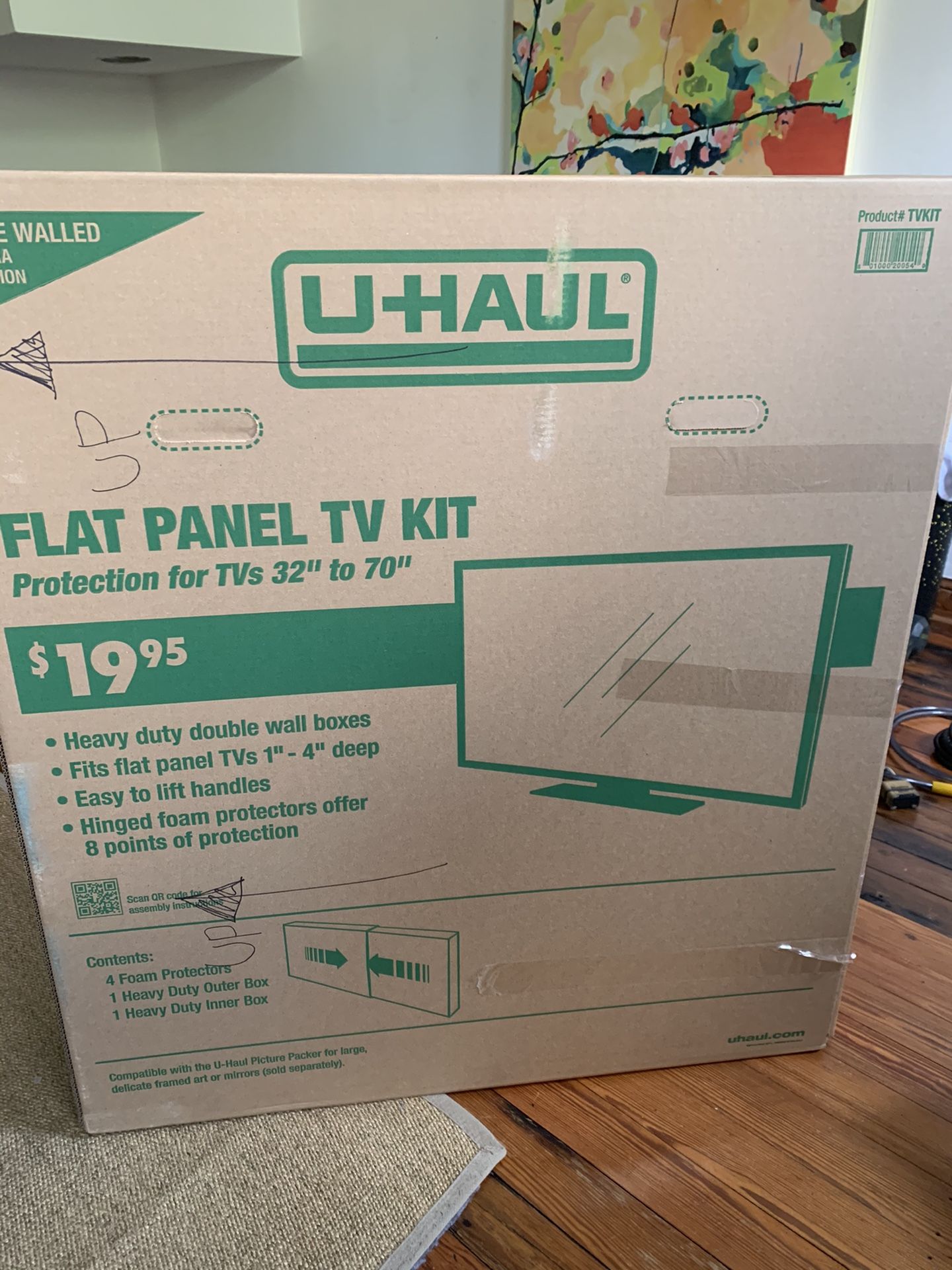 Free Uhaul TV moving box