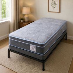 Brand New Twin Size Mattress Pillow Top 14” Thick – Factory Direct! Also available in Full, Queen & King. Ask about our Same-Day Delivery 🚚