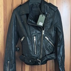AllSaints Women's Leather Biker Jacket 00