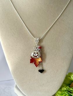 Sterling Silver Fall Inspired Necklace 🍁