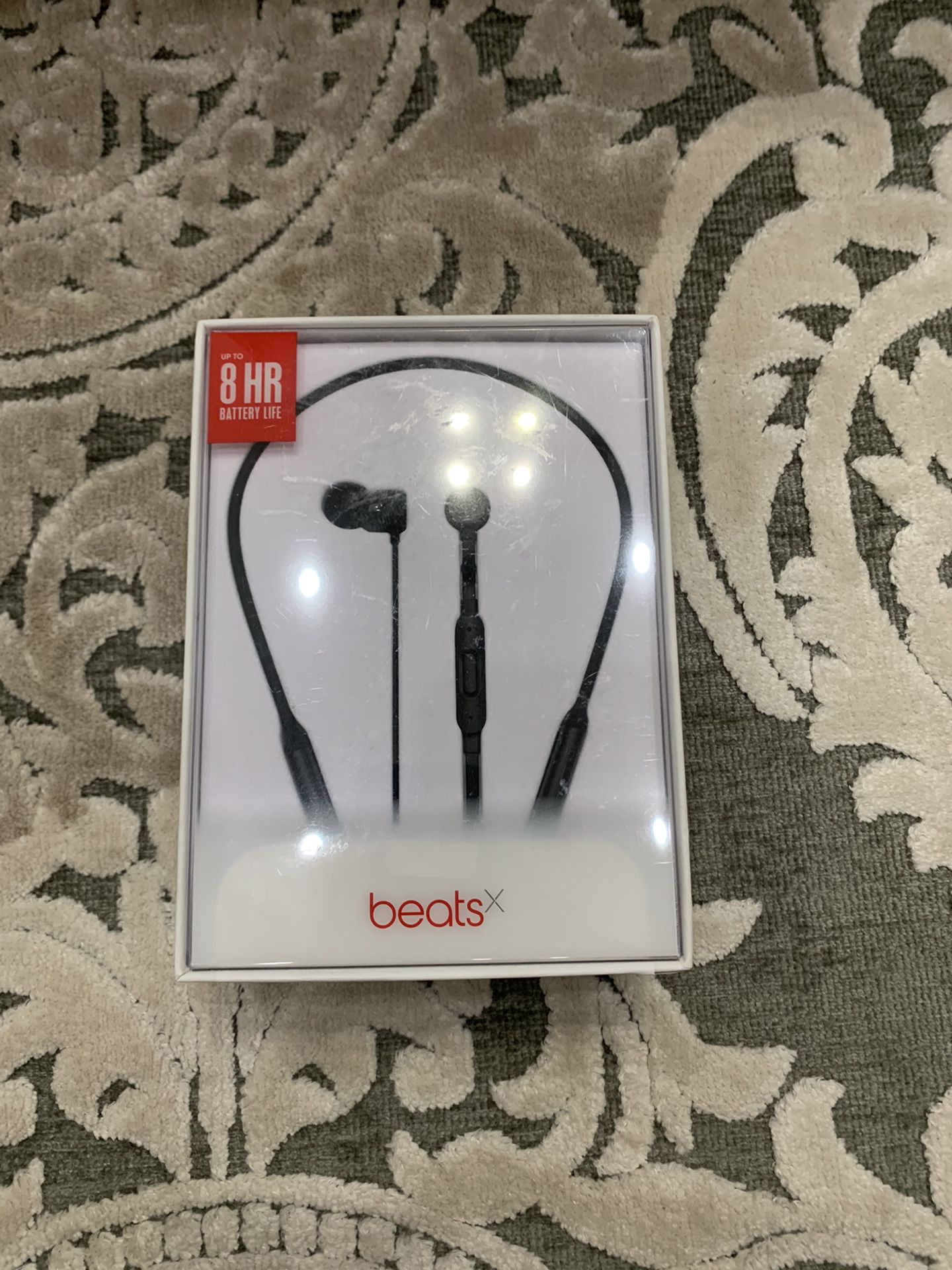 BeatsX Wireless Earphones - Apple W1 Headphone Chip, Class 1 Bluetooth, 8 Hours Of Listening Time - Black