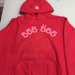 Sp5der hoodie red