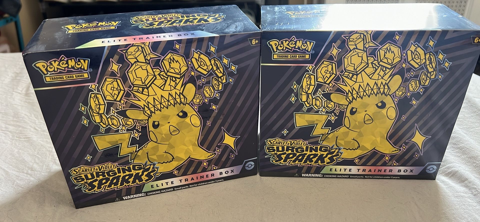 2x Pokemon TCG: Surging Sparks ETB (Sealed)