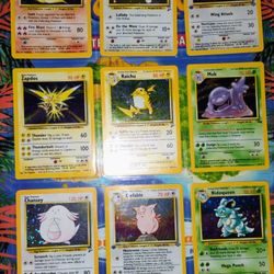 Vintage Holographic Pokemon Cards Holo Card Collection 