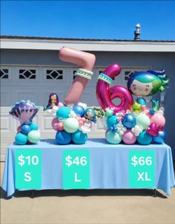 Balloon bouquet mermaid