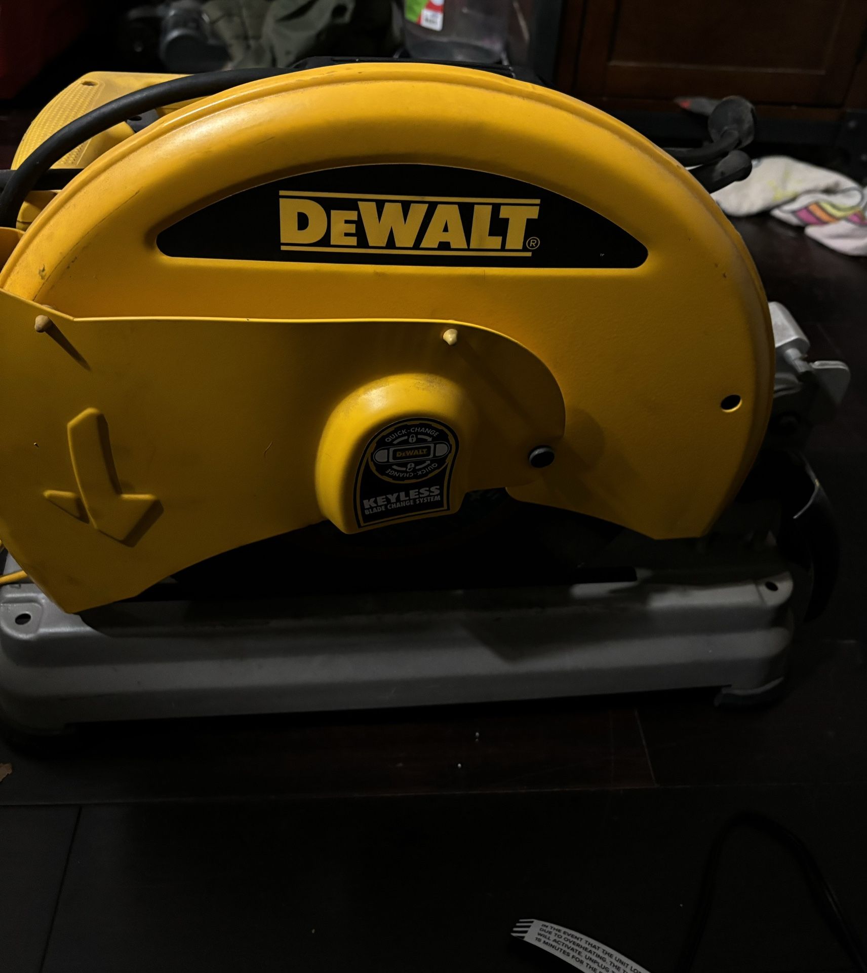 Dewalt Abrasive Chop Saw