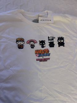 Kids M Naruto Hello Kitty Shirt Brand New