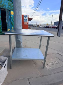 Stainless steel table