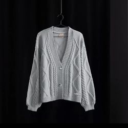 Taylor Swift The Tortured Poets Department Gray Cardigan Size XS/S IN HAND New