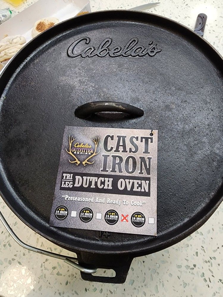 Brand New Cabela's Cast Iron Durch Oven