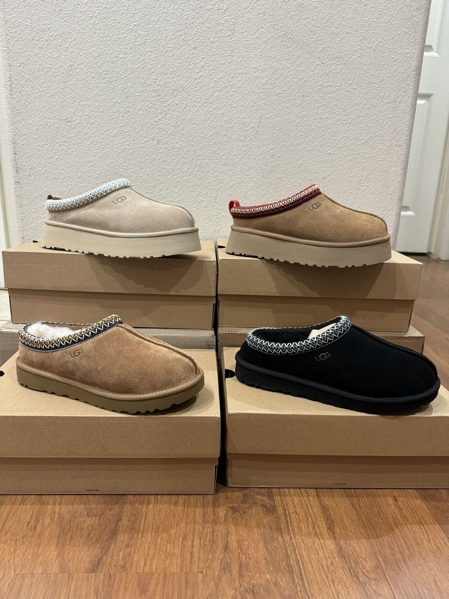 UGG TASMAN TAZZ UGGS CHESTNUT SAND BLACK