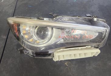 Infiniti Q50 Headlight Right Passenger Side 2017 2018 2019 2020 2021 2022 2023 2024 Part $350