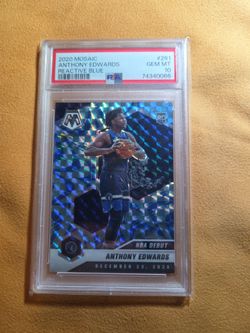 2020 Panini Mosaic Anthony Edwards #261 (Reactive Blue)